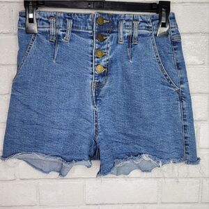 C'est Toi Black Label Vintage Style Mom Jean Shorts